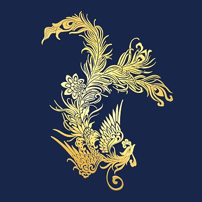 Modern Phoenix Texture Bath Fire Phoenix Nirvana Phoenix Fire Phoenix 3d model