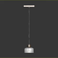Contemporary Hanging Pendant Light With Wooden Bar And Transparent Glass Shades
