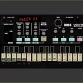 portable synthesizer mixer reverberator tuner mixer mixing equipment 3d model