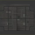 Large Industrial Building Structure Featuring Multiple Roofs Brick Walls And Support Structures