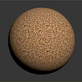 Detailed View Of Organic Wheat Grains Forming Spherical Food Shape