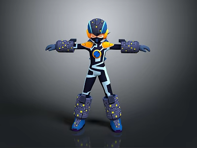 Sci-Fi Style Mecha Warrior Mecha Future Warrior Robot Game Character Mecha Soldier War Machine Transformers Robot Assistant 3d model