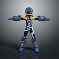 Sci-Fi Style Mecha Warrior Mecha Future Warrior Robot Game Character Mecha Soldier War Machine Transformers Robot Assistant