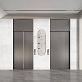 Elevator Elevator Aisle Elevator Hall Elevator Hall Hotel Elevator Company Elevator Elevator Room Guide Plate Floor Plate Elevator Door 3d model