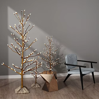 Modern tree lamp 3d model