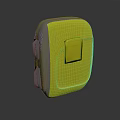Portable Electronic Device Yellow And Gray Compact Design With User Friendly Interface
