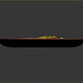 Delicious Steak Plate with Red Sauce Lettuce Tomato Avocado and Cheese Crumbles