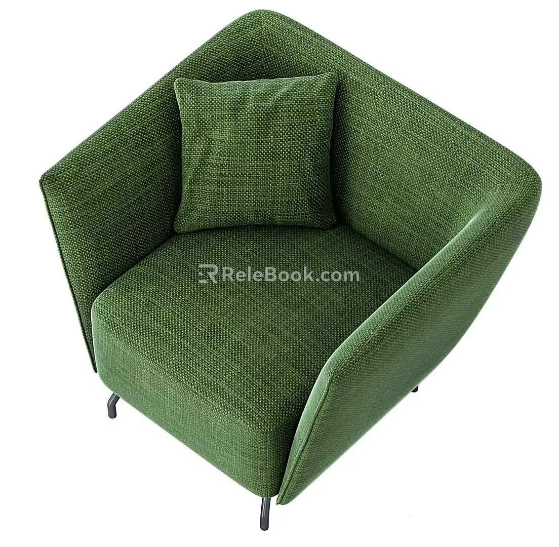 Single sofa 3d model