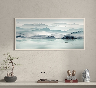 New Chinese Decorative Painting 3d model