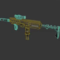 Modern Tactical Assault Rifle with Optical Sight Grip and Muzzle Device Features