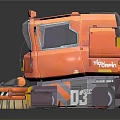 Orange Tigerbot 03 Robotic Cleaning Appliance With Brush And Wheels For Daily Use