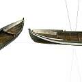 Vintage Wooden Boat With Classic Design And Wooden Planks Hull Seats