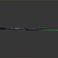 Modern Tactical Rifle With Red Scope And Green Laser Sight For Precision Shooting