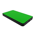 Black Power Bank With Green Screen And Compact Portable Charging Design
