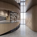 Modern Reception Desk Curved Bar Desk Reception Desk Milk Tea Bar Curved Bar Special-shaped Curved Bar 3d model