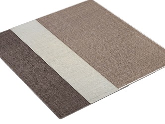 Quiet Cotton and Linen Carpet Rectangular 3d model