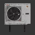White Industrial Electronic Cooling Device With Fan And Metal Casing Stand