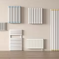 Interior Home Heating Radiators With Various Modern Designs And Decorative Styles 3d model