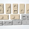 Modern socket switch socket 3d model