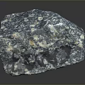 Natural Blue Gray Stone with White Veins for Decorative Construction Projects 3d model
