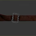 Stylish Red Leather Belt With Silver Metal Buckle For Everyday Use