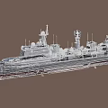 051C destroyer guided missile destroyer brigade state-class air defense destroyer 3d model