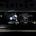Modern Milk Tea Shop Interior With Space Theme Decor And Robot Ornaments
