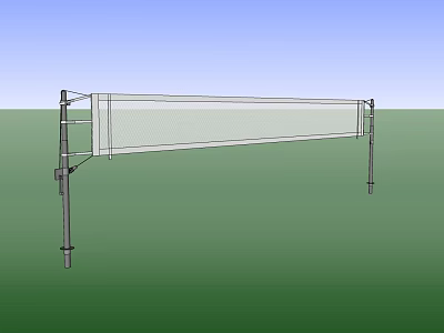 Sports Equipment Outdoor Volleyball Net With Metal Frame And Mesh Structure 3d model