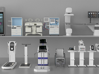 Modern Medical Devices Medical Equipment Portfolio 3d model