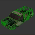 Vintage Rusted Truck With Open Roof Peeling Paint And Weathered Exterior