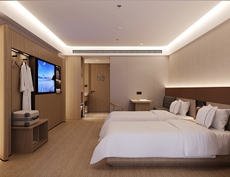 Hotel Rooms 3d model