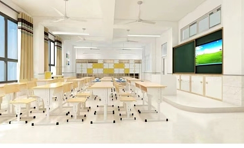 Modern Classroom School 3d model