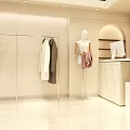 Elegant Clothing Store Interior With Mannequins Display Tables And Fashion Decor