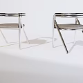 Two Modern Leisure Chairs With Chrome Frame And Fabric Seats For Living Room Decor