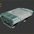 Gray Metal Industrial Device With Heat Sink Ports And Modern Mechanical Design