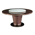 Modern round table 3d model