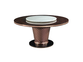 Modern round table 3d model