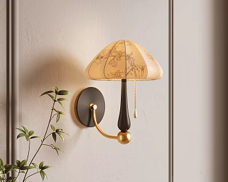Song Dynasty Aesthetic Retro Wall Lamp Antique Wall Lamp 3d model