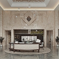 Hotel Lobby 3d model