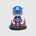 Captain America Chibi Decorative Ornament Set in Red White Blue with Missile Base Decorations