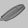 Futuristic Red Black Spaceship With Aerodynamic Design And Blue Windows X28