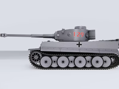 Modern Tank Tiger Tank 3d model