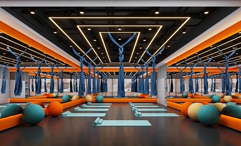 Yoga Room Gym 3d model