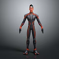 modern game character sci-fi character futuristic character sci-fi character intelligent human 3d model