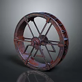 Industrial Machinery Wheel With Metal Spokes And Heavy Duty Mechanical Structure