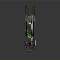 Vintage Steam Train Model With Green Roof Black Chimney And Silver Body Details
