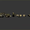 Natural Wood and Stone Decorative Logs with Moss Covered Surface and Various Colorful Shapes