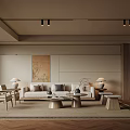 Song aesthetic living room 3d model