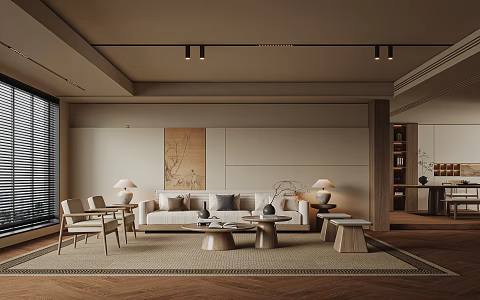 Song aesthetic living room 3d model
