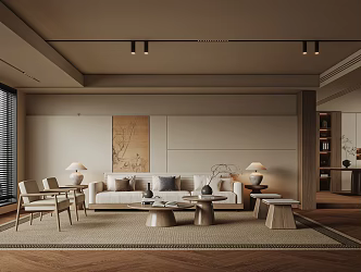 Song aesthetic living room 3d model